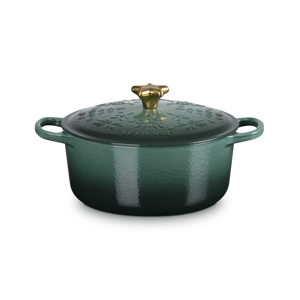 Le Creuset Signature Artichaut Cast Iron Noel Round Casserole 24cm